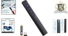 Wireless Presenter Remote With Bright Red Laser Pointer   Volume Control - 100m