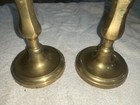 Antique 19th Cen  Jewish Polish Candlesticks Museum Quality Rare Set 2