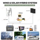 3000w 12v 24v 48v Vertical Axis Wind Turbine Generator Mppt Charge Controller