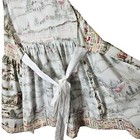 Vintage-inspired Christmas Apron With Festive Holiday Scenes Homemade Ruffles
