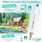 120 Colors Alcohol Markers Set     With Strap For Sketching  Art   Coloring 