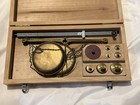 Vintage Brass Balance Scale With Weights In Wooden Case     Apothecary   Jewelry