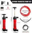 Manual Fluid Transfer Pump Kit For Gas Oil Water Car Fuel Siphon Air Pump