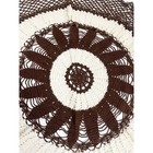 Doily Handmade Cotton Crochet Cream   Brown  31  Round