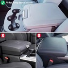 Center Console Cover With For 2013-2024 Ram Jump Seat Console Black Splicing