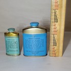 1900s Klutch Tooth Powder Tins  2 Pcs  Denture Adhesive Antique vintage Dental