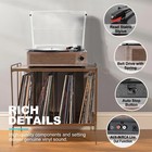 Vinyl Record Player With Speaker - Vintage Style 3-speed Belt-driven Turntable