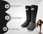 Shin Guards Instep Protector Muay Thai Kickboxing Mma Shin Guards Black