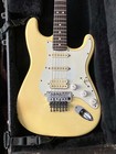 Vintage Fender Stratocaster Electric Guitar Yellow Floyd Rose Fn201979   Case