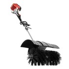 Heavy Duty 2 3hp Power Sweeper 52cc Handheld Gas Powered Broom Snow Dirt Walkway