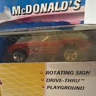Hot Wheels Mcdonalds Drive-thru Playset W  Exclusive Red 1965 Corvette K36