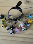 10 Fun Cats And Dogs   Wine Glass Charms  Set Of  10