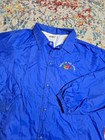Vintage 90s Fruit Of The Loom Promo Windbreaker Coaches Jacket Size Xl 2xl Blue 