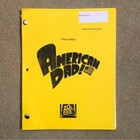 American Dad Scott Grimes Steve Smith Used Meter Maid Episode Table Draft Script