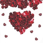 Red Heart Confetti For Table Decorations  Valentines Hearts Style 2 red