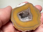 Mexico Argentina Natural Banded Agate Crystal Geode Polished Specimen Pair