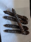 High Carbon Railroad Screw Spikes For Blacksmithing 8  
