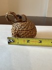 Vintage Mini Handmade Wicker Basket 