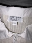 Vintage Hobby Horse Western Show Shirt Ivory Girl s L xl Equestrian Full Zip 90s