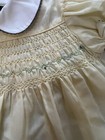 Vtg Polly Flinders 12 M Hand Smocked Yellow Dress Easter Spring Birthday