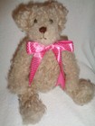 Bear Jointed Teddy Plush Stuffed Brown Curly Mohair Real Fur 11  Handmade Rare