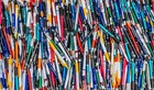 1000 Misprint Pens - Bulk Ballpoint Retractable Click Pen Lot - Black blue Ink