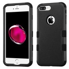 For Iphone 7    8  Plus - Black Shockproof Armor Hybrid Rugged Rubber Case Cover