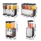 Commercial Beverage Dispenser Cold Juice Ice Drink Dispenser 1 2 3 4 Tanks Party