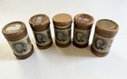 Lot Of 5 Antique Edison Gold Moulded Record Cylinder Boxes Only Decor