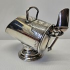 Victorian James Dixon   Sons Epbm Silver Plated Lidded Sugar Scuttle With Scoop