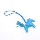 Hermes Rodeo Pm Bag Charm Agneau Milo Leather Blue Zanzibar Used Women U