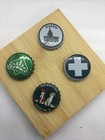 4 Pc Lot Micro-macro Brewery Bottle Caps Vintage   Vintage Inspired New 1029