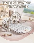 Baby Gym Play Mat With Detachable Musical Piano  Light Up Activity Center