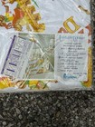 Vintage Humpty Dumpty Cotton Receiving Baby Blanket Orange Green Yellow Nursery