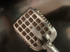 Vtg Shure 737a 50 s Silver  waffle Iron   Monoplex Crystal Microphone Usa Made