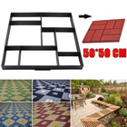 Diy Large Paving Pavement Mold Concrete Stone Walk Maker Reusable Mould Us
