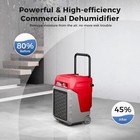 Alorair 170 Ppd Dehumidifier W  Pump   Drain Hose  Portable Handle Dehu W  Wheel