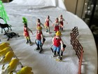 Huge Lot Of Vintage Louis Marx   Co  Plastic Farm Animals 130  Pieces