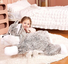 Large Wolf Stuffed Animal Plush Toy giant Cute Jumbo Soft Toys huge Big Size Plu