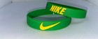 Nike Baller Band Silicone Rubber Bracelet Green   Yellow Af1 St Patrick   s Day     