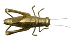 Goldtone Grasshopper Vintage Mid Century Modern Metal Sculpture 7 In  Long
