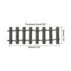 6pcs Miniature Garden Fence 3 7 Inch Mini Ornament Wood Picket Fence Brown