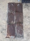 Antique Galvanized Tin Roof Barn Shingles 9    X 14    Rustic Rust Embossed Metal