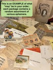 250  Pcs Ephemera Lot Early Mid Late 1900s Antique Vtg Art Junk Journal Random