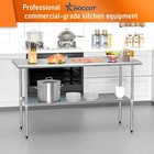 Stainless Steel Kitchen Restaurant Work Food Prep Table  60  X 30  Commercial