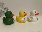 Publix Grocery Store Rubber Ducks Lot Of 3 Duck My Jeepers Green White Yellow