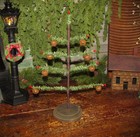 Primitive Vtg Feather Style 14  Retro Wooden Christmas Jingle Bell Tree Made Usa
