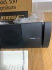 2 Bose Model 100 Bookshelf Surround Sound Outdoor Speakers   Original Box Manuel