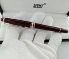 Montblanc Meisterst  ck 163r Red Rollerball Pen Gold Trim Luxury Gift New Boxed