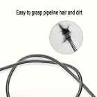 Manual Drain Snake Clog Remover - 10-foot Metal Tool For Sinks  Drains  Toilets